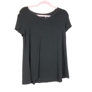 H by Halston black v neck basic tee size small